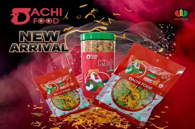 Dabaco ra mắt sản phẩm khô gà lá chanh Dachi