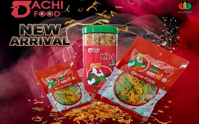 Dabaco ra mắt sản phẩm khô gà lá chanh Dachi