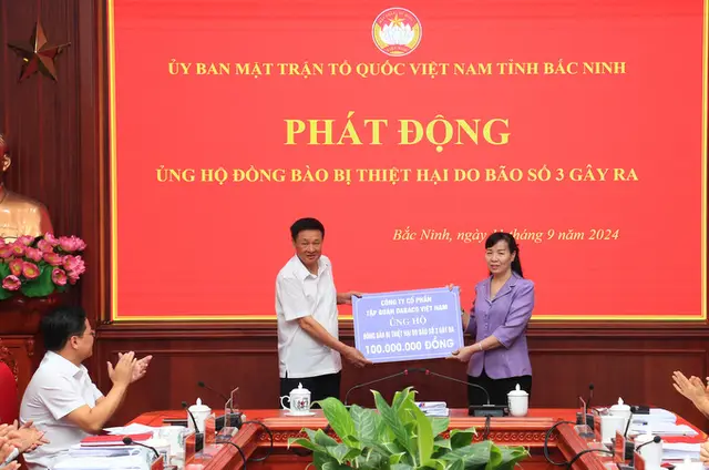 Tập đoàn Dabaco chung tay ủng hộ đồng bào khắc phục thiệt hại do bão số 3 gây ra