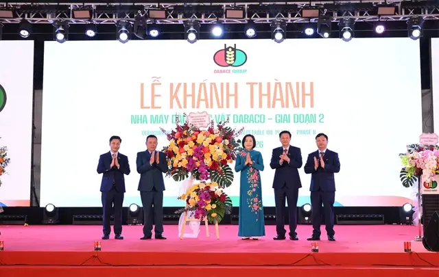 Dabaco khánh thành Nhà máy Dầu thực vật công suất 1.000 tấn/ngày
